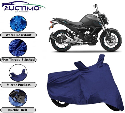 AUCTIMO Two Wheeler Cover for Yamaha(FZ-S FI, Blue)