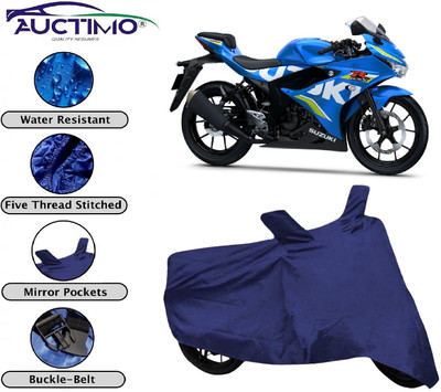 AUCTIMO Two Wheeler Cover for Suzuki(GSX R150, Blue)