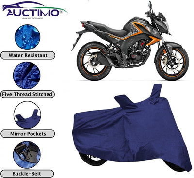 AUCTIMO Two Wheeler Cover for Honda(CB Hornet 160, Blue)