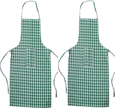 Padam Enterprises Cotton Home Use Apron - Large(Multicolor, Pack of 2)