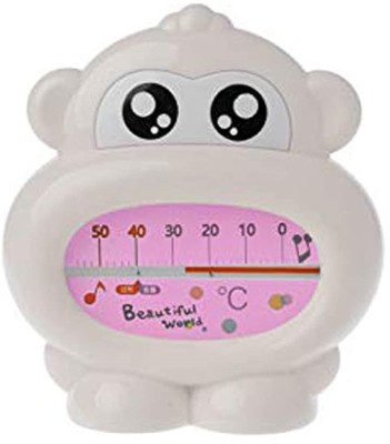 Safe-o-kid Monkey Shaped-Sensitive Bath-Tub Thermometer for Kids, Pink Baby Thermometer(Pink)