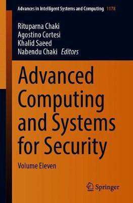 Advanced Computing and Systems for Security(English, Paperback, unknown)