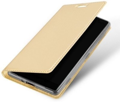 Elica Flip Cover for Samsung Galaxy S6(Gold, Shock Proof)