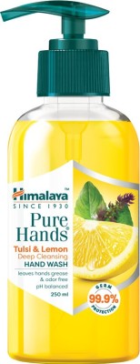 HIMALAYA Pure Hands Tulsi & Lemon Deep Cleansing Hand Wash Pump Dispenser(250 ml)