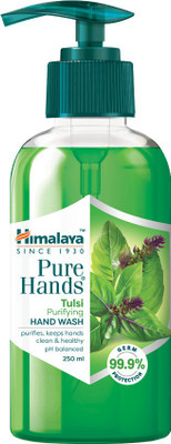 HIMALAYA Pure Hands Tulsi Purifying Hand Wash Pump Dispenser(250 ml)
