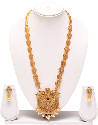 Swarajshop Alloy Gold-plated Gold Jewellery Set(Pack of 1)