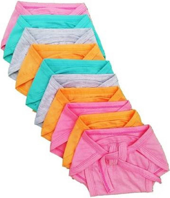 sunuo Washable Reusable Multicolour Hosiery Cotton Langot for New Born Baby (0-6 Months, Pack of 10)