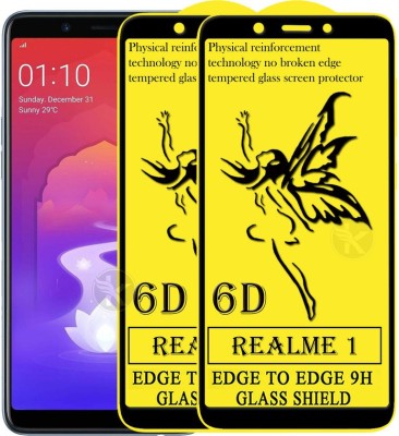 HQ Protection Edge To Edge Tempered Glass for OPPO Realme 1(Pack of 2)