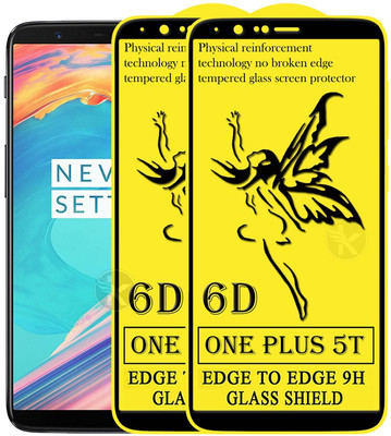 HQ Protection Edge To Edge Tempered Glass for OnePlus 5T(Pack of 2)