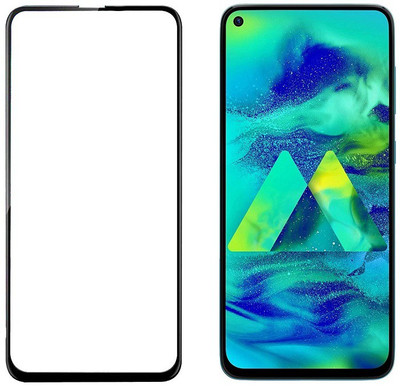 HOBBYTRONICS Edge To Edge Tempered Glass for Samsung Galaxy M40, Samsung Galaxy A60(Pack of 1)