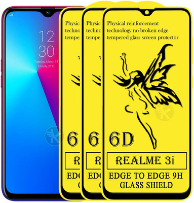 HQ Protection Edge To Edge Tempered Glass for Realme 3i(Pack of 3)