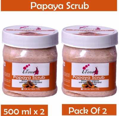 I TOUCH HERBAL PAPAYA SCRUB 500 ML X 2 (PACK OF 2) Scrub(500 ml)