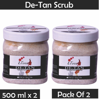 I TOUCH HERBAL DE-TAN SCRUB 500 ML X 2 (PACK OF 2) Scrub(500 ml)