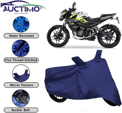 AUCTIMO Two Wheeler Cover for Bajaj(Pulsar 160 NS DTS-i, Blue)