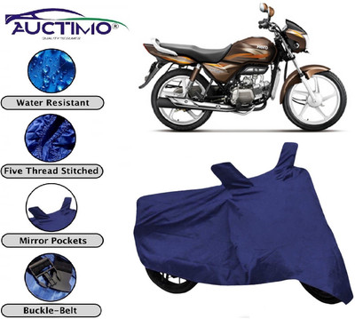 AUCTIMO Two Wheeler Cover for Hero(Splendor Pro, Blue)