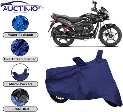 AUCTIMO Two Wheeler Cover for Hero(Passion Pro TR, Blue)