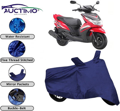 AUCTIMO Two Wheeler Cover for Yamaha(Ray Z, Blue)