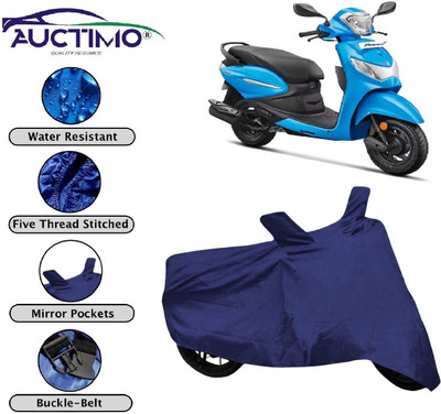 AUCTIMO Two Wheeler Cover for Hero(Pleasure, Blue)