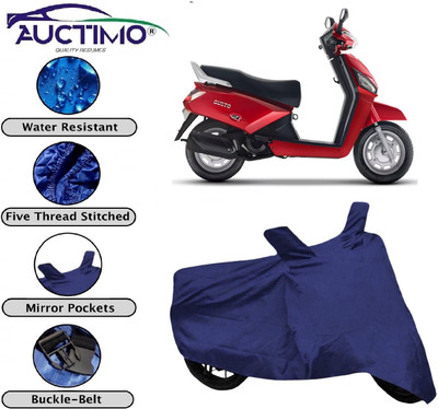 AUCTIMO Two Wheeler Cover for Mahindra(Gusto, Blue)