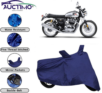 AUCTIMO Two Wheeler Cover for Royal Enfield(Interceptor 650, Blue)