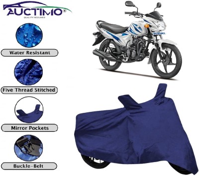 AUCTIMO Two Wheeler Cover for Suzuki(Hayate, Blue)