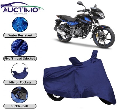 AUCTIMO Two Wheeler Cover for Bajaj(Pulsar 150 DTS-i, Blue)