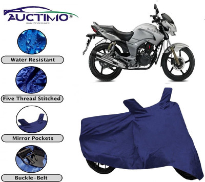 AUCTIMO Two Wheeler Cover for Hero(Hunk, Blue)