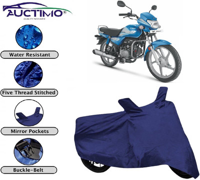 AUCTIMO Two Wheeler Cover for Hero(HF, Blue)