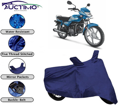 AUCTIMO Two Wheeler Cover for Hero(HF Deluxe, Blue)