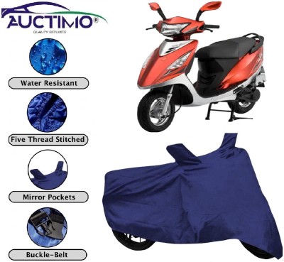 AUCTIMO Two Wheeler Cover for TVS(Scooty Streak, Blue)