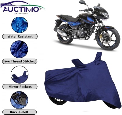 AUCTIMO Two Wheeler Cover for Bajaj(Pulsar 180 DTS-i, Blue)