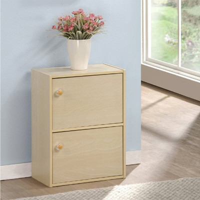 FURINNO Engineered Wood Close Book Shelf(Finish Color - Brown, Pre-assembled)