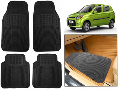 CARMART Rubber Standard Mat For  Maruti Suzuki Alto 800(Black)