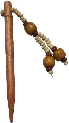 salvusappsolutions Wooden Handmade Hair Stick/Juda Pin for Girls Bun Stick(Brown)