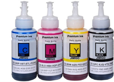 JIMIGO Compatible With Ink Tank Black + Tri Color Combo Pack Ink Cartridge