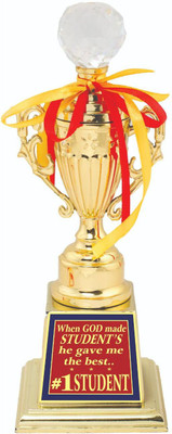 AARK INDIA Student Annual Day Institute Anniversary/Function Gift:1Stplace:Trophy:Award (PC001451) Trophy(10.5 Inch)