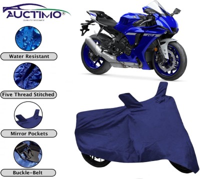 AUCTIMO Two Wheeler Cover for Yamaha(YZF R1, Blue)