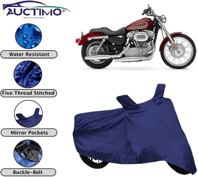 AUCTIMO Two Wheeler Cover for Harley Davidson(XL 883, Blue)