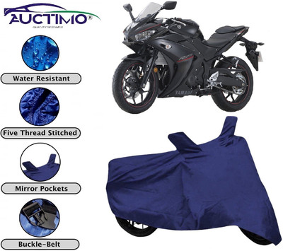 AUCTIMO Two Wheeler Cover for Yamaha(YZF R25, Blue)