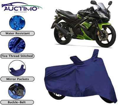 AUCTIMO Two Wheeler Cover for Yamaha(YZF R15 S, Blue)