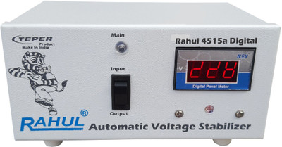 Rahul 4515 a Digital 300 VA 140-280 Volt 1 LCD/LED TV +DVD/DTH/Music System Automatic Voltage Stabilizer Auto Matic Stabilizer(White)