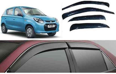 Worldlookenterprises For Front, Rear Wind Deflector(Maruti Alto 800)