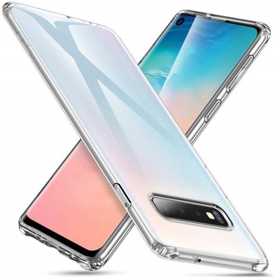 Phone Back Cover Bumper Case for Samsung Galaxy S10 Plus, Samsung Galaxy S10+, Samsung S10 Plus, Galaxy S10 Plus(Transparent, White, Grip Case, Pack of: 1)