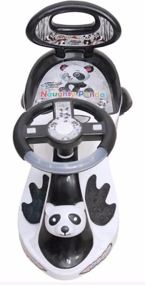 oh baby OH BABY'' BABY PANDA MAGIC CAR WITH BLACK AND WHITE RIDE ON CAR Rideons & Wagons Non Battery Operated Ride On(Multicolor)