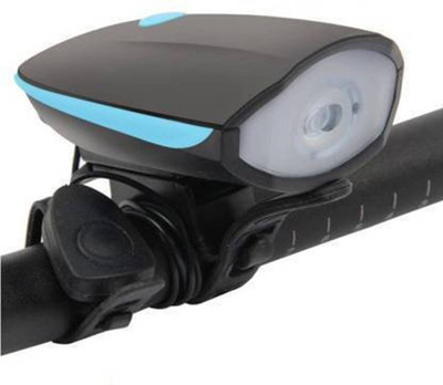 Schrodinger 2-in-1 Rechargeable Bicycle/Bike Horn Light (3 modes) and horn LED Front Light(Multicolor)