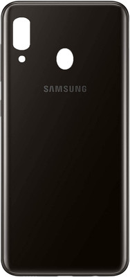 Sandreezz Samsung Galaxy A20 (with Proper Logo) Back Panel(Black)