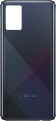 Sandreezz Samsung Galaxy A71 (with Proper Logo) Back Panel(Prism Crush Black)