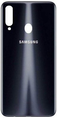 Sandreezz Samsung Galaxy A20s (with Proper Logo) Back Panel(Black)