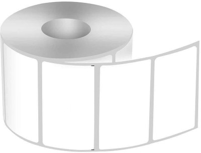 youtech 100MMX50MM (3.94inch X1.97inch) Barcode Label Cromo Paper Label Stickers (White) 1ROLL 1000 LABELS set of 1 Roll cromo paper Paper Label(White)