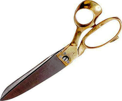 khusboo scissor 9 inch Scissors(Set of 1, golden)